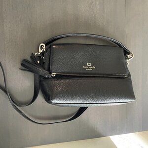 Black Kate Spade Maria Southport Avenue Crossbody Bag